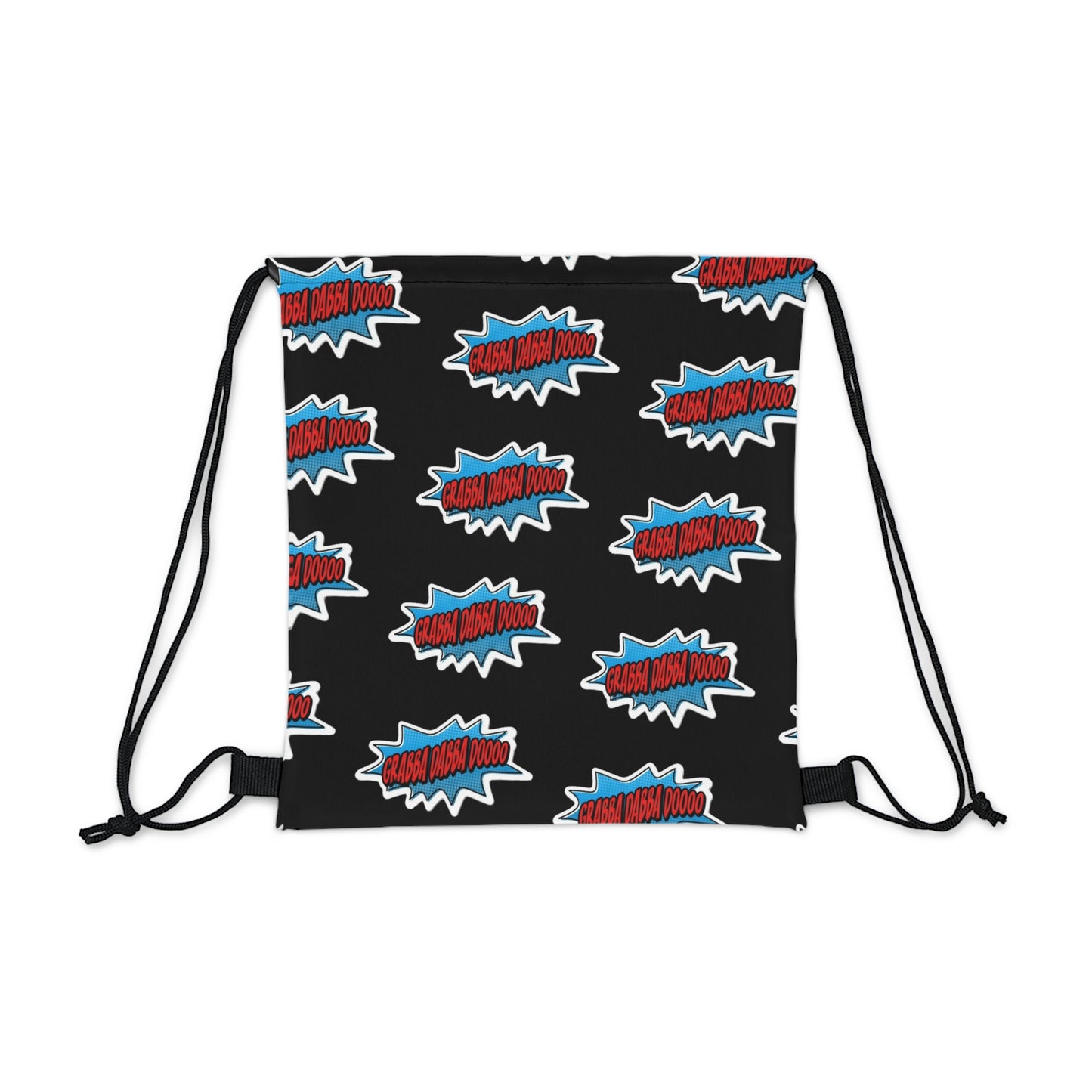 Black Outdoor Drawstring Bag