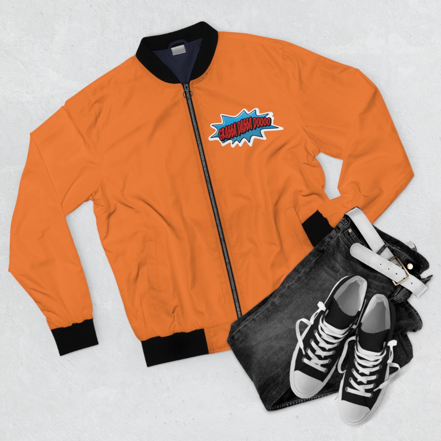Orange Men's Bomber Jacket