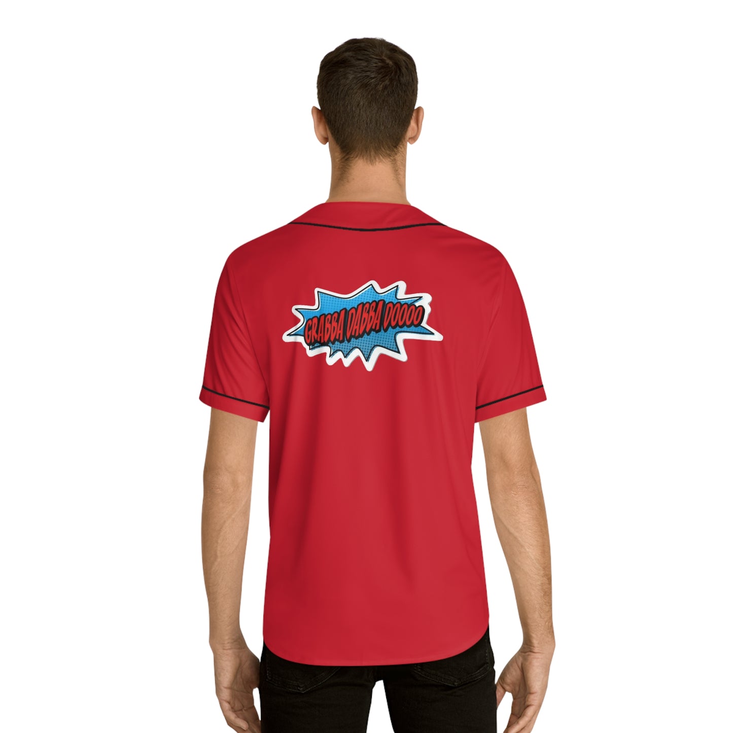 Red Men's Baseball Jersey