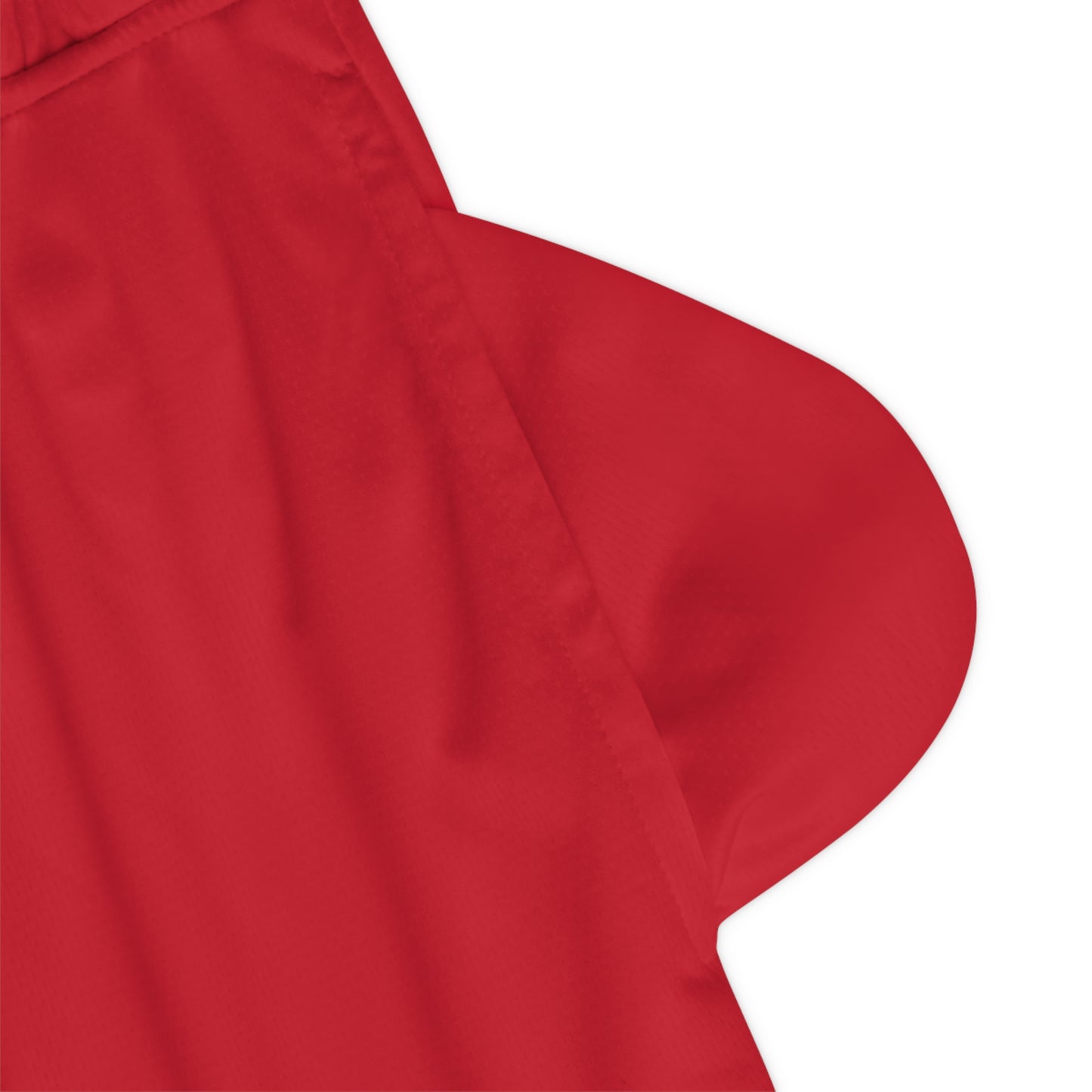 Red Basketball Rib Shorts