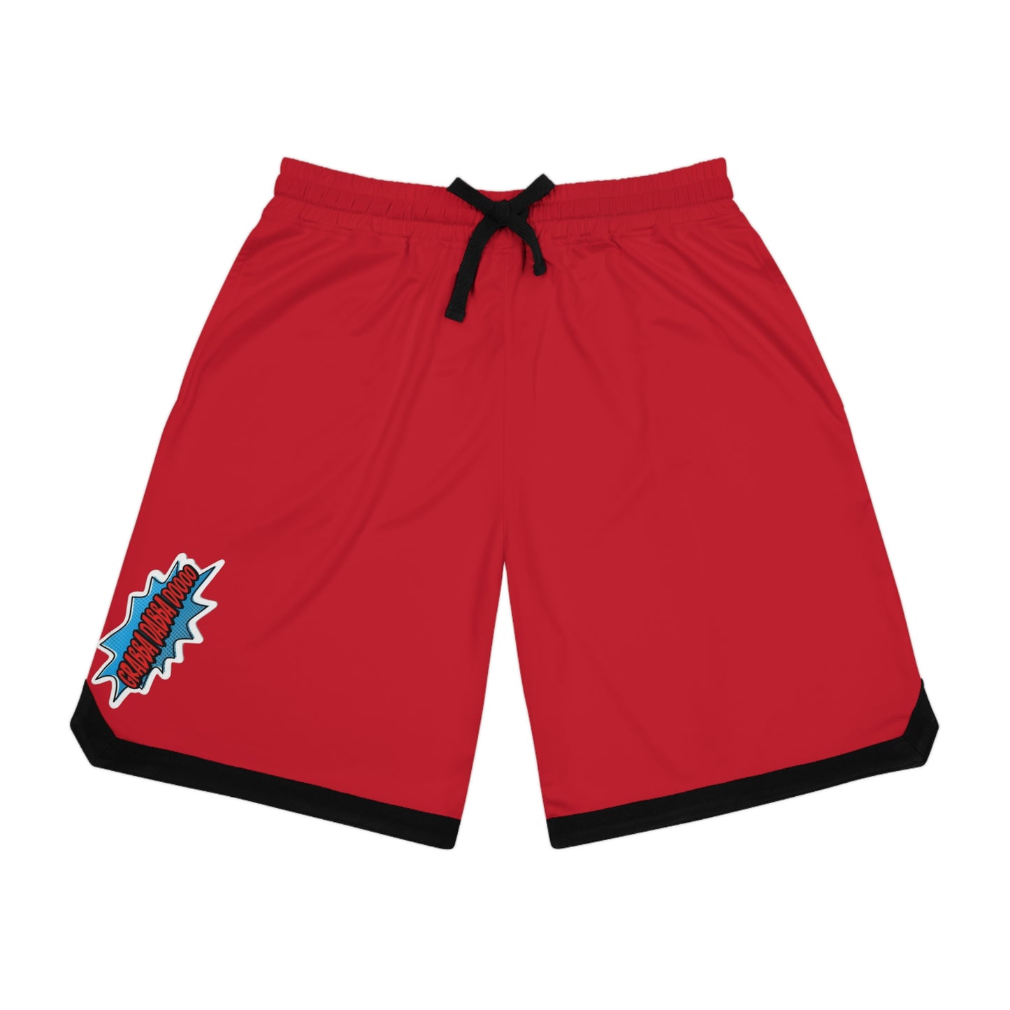 Red Basketball Rib Shorts