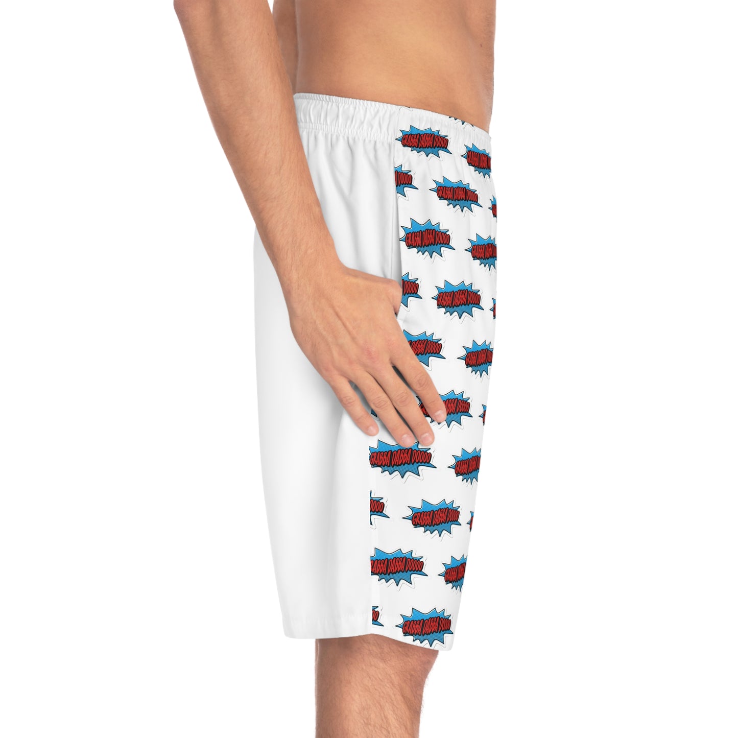 White Men's Board Shorts