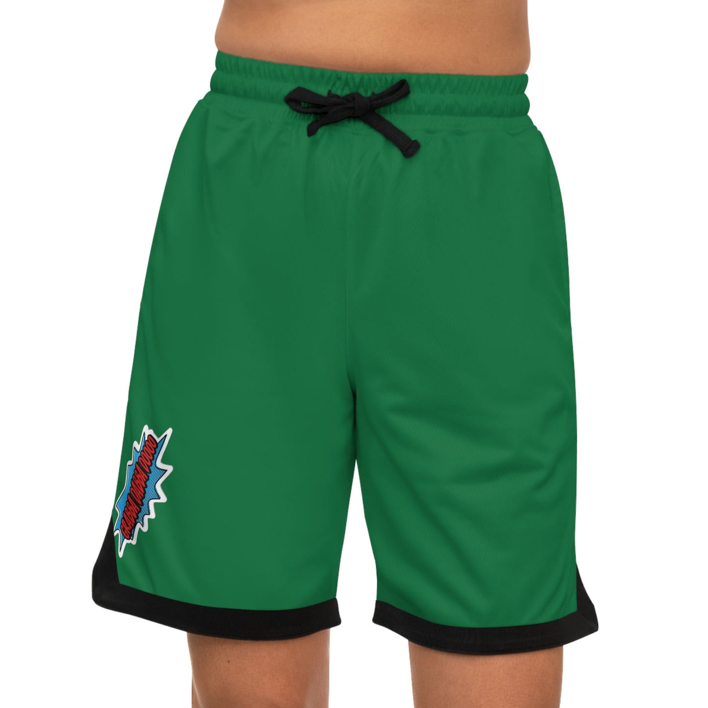 Green Basketball Rib Shorts