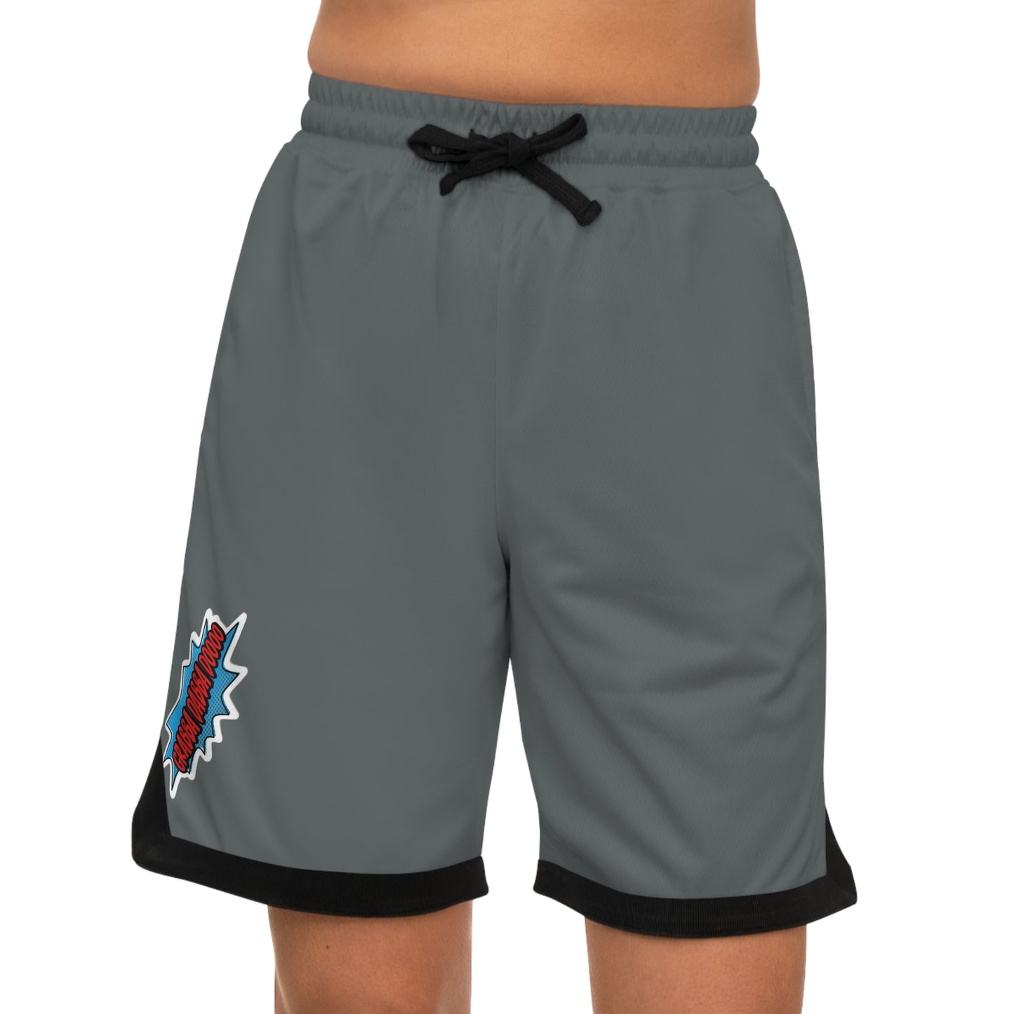Grey Basketball Rib Shorts