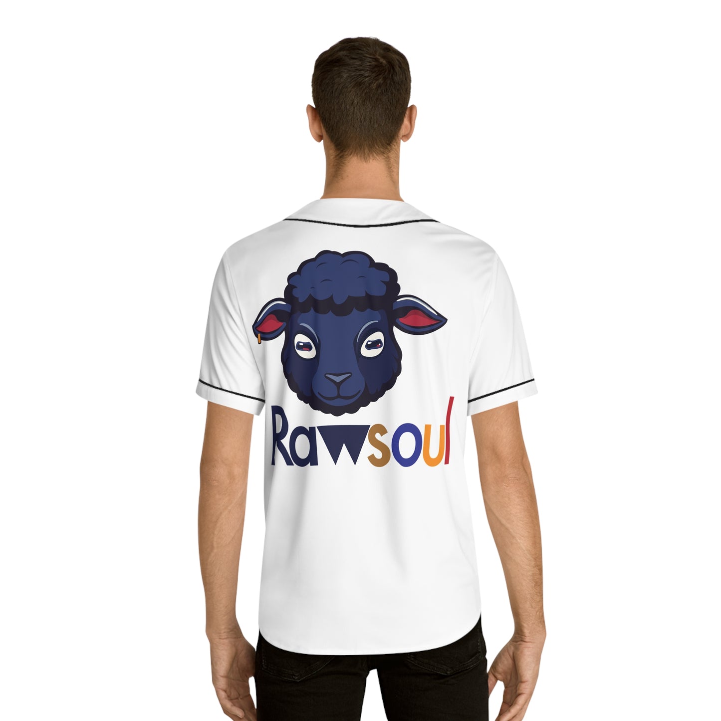 Raw Soul Blue Men's Baseball Jersey