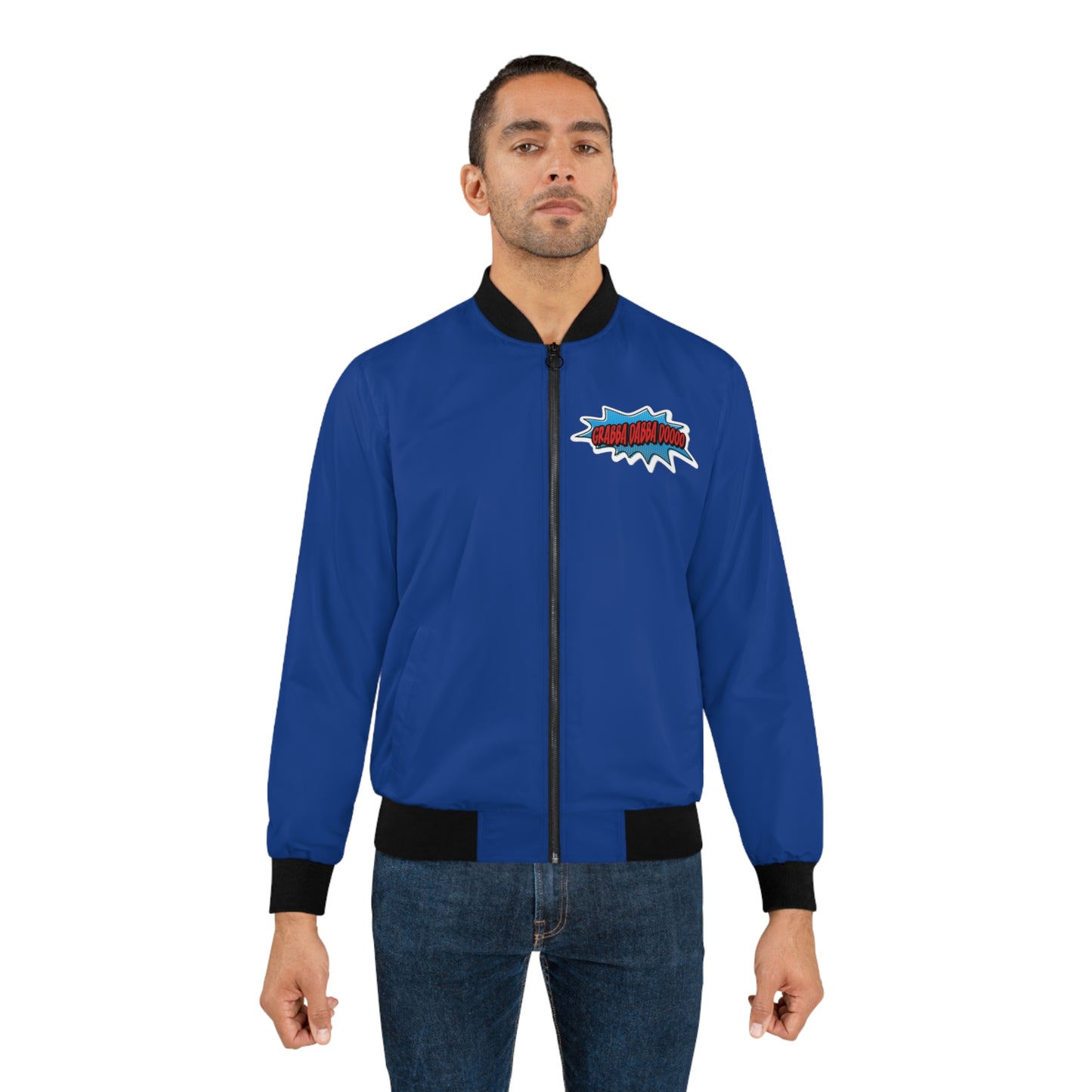 Blue Men's Bomber Jacket