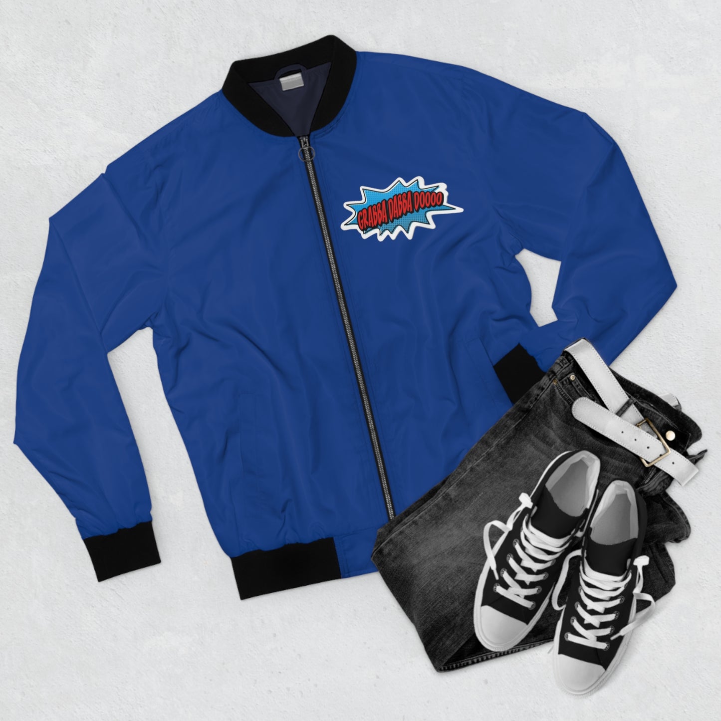 Blue Men's Bomber Jacket