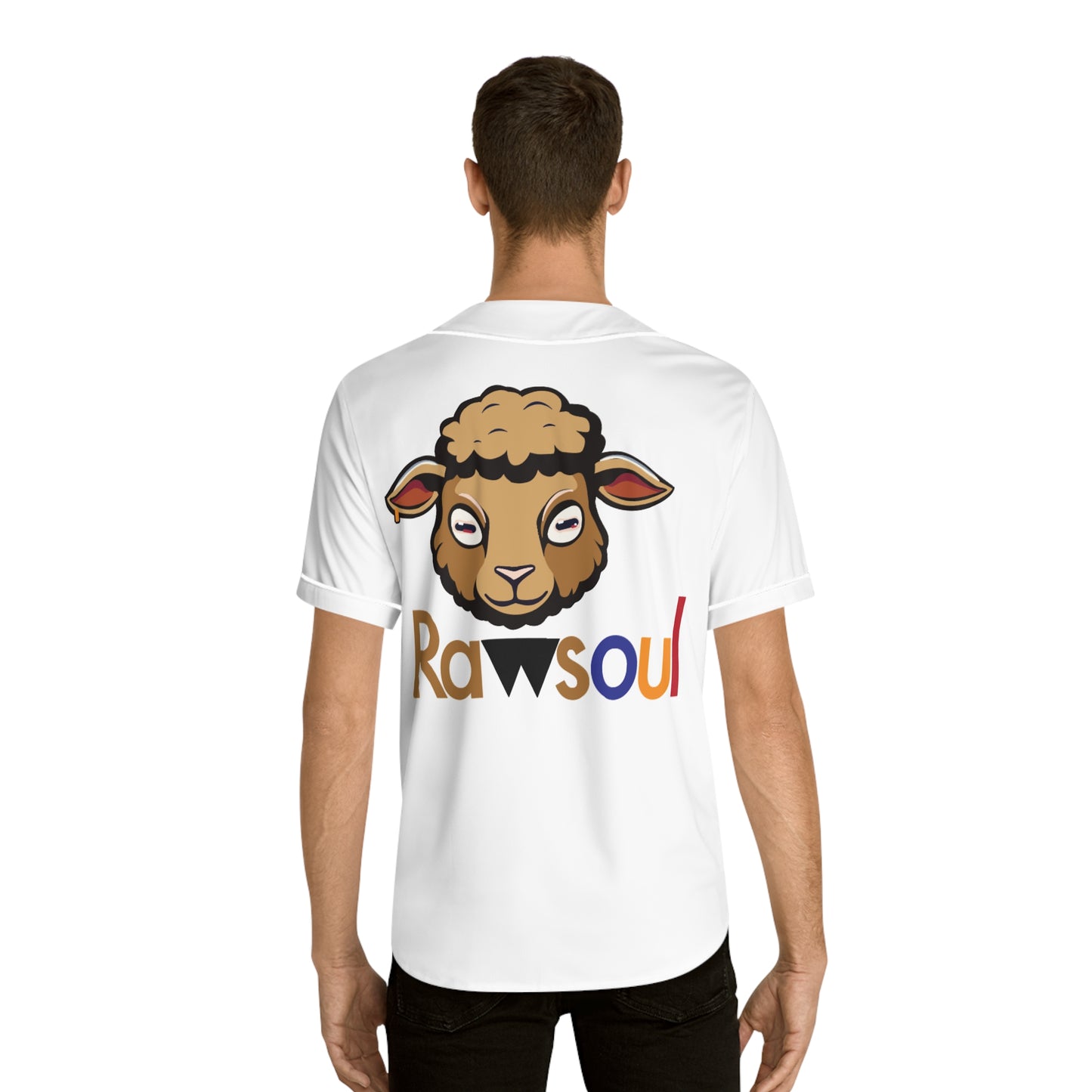 Raw Soul Brown Men's Baseball Jersey