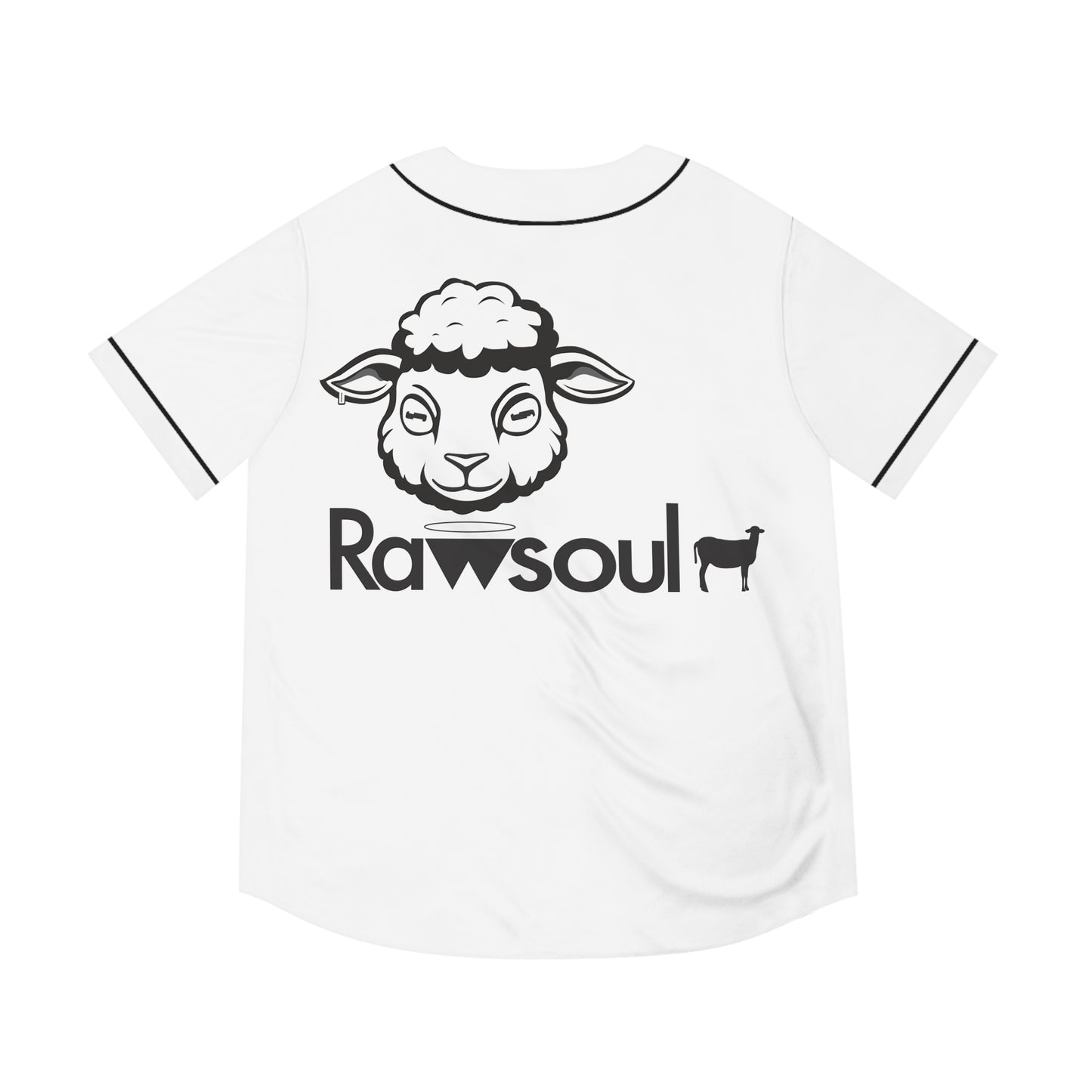 Raw Soul BW Men's Baseball Jersey