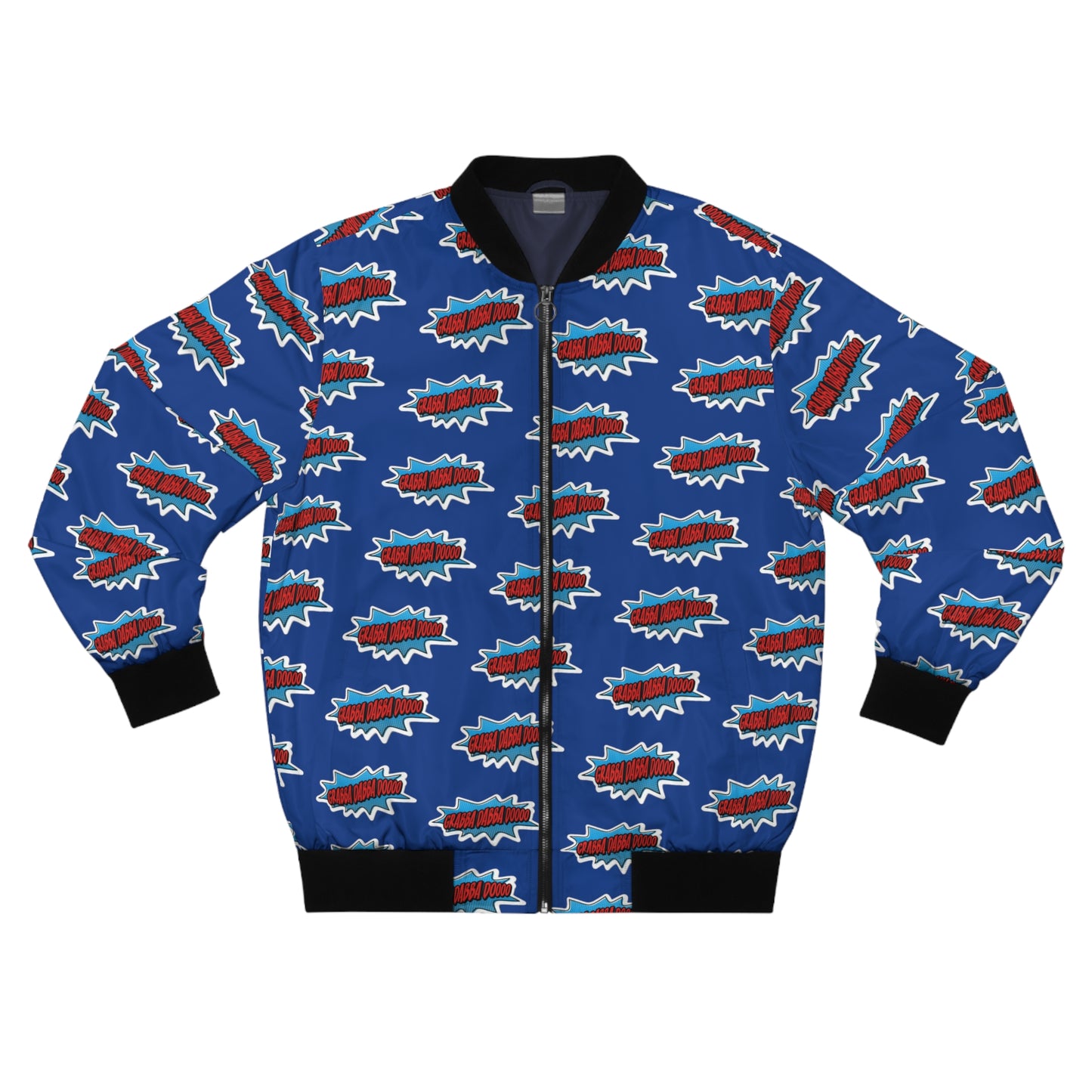 Blue Men's Bomber Jacket - All Over Print