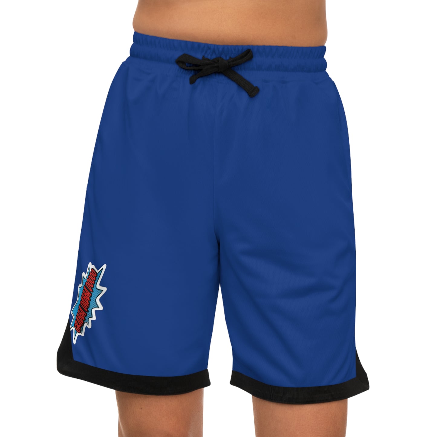 Blue Basketball Rib Shorts