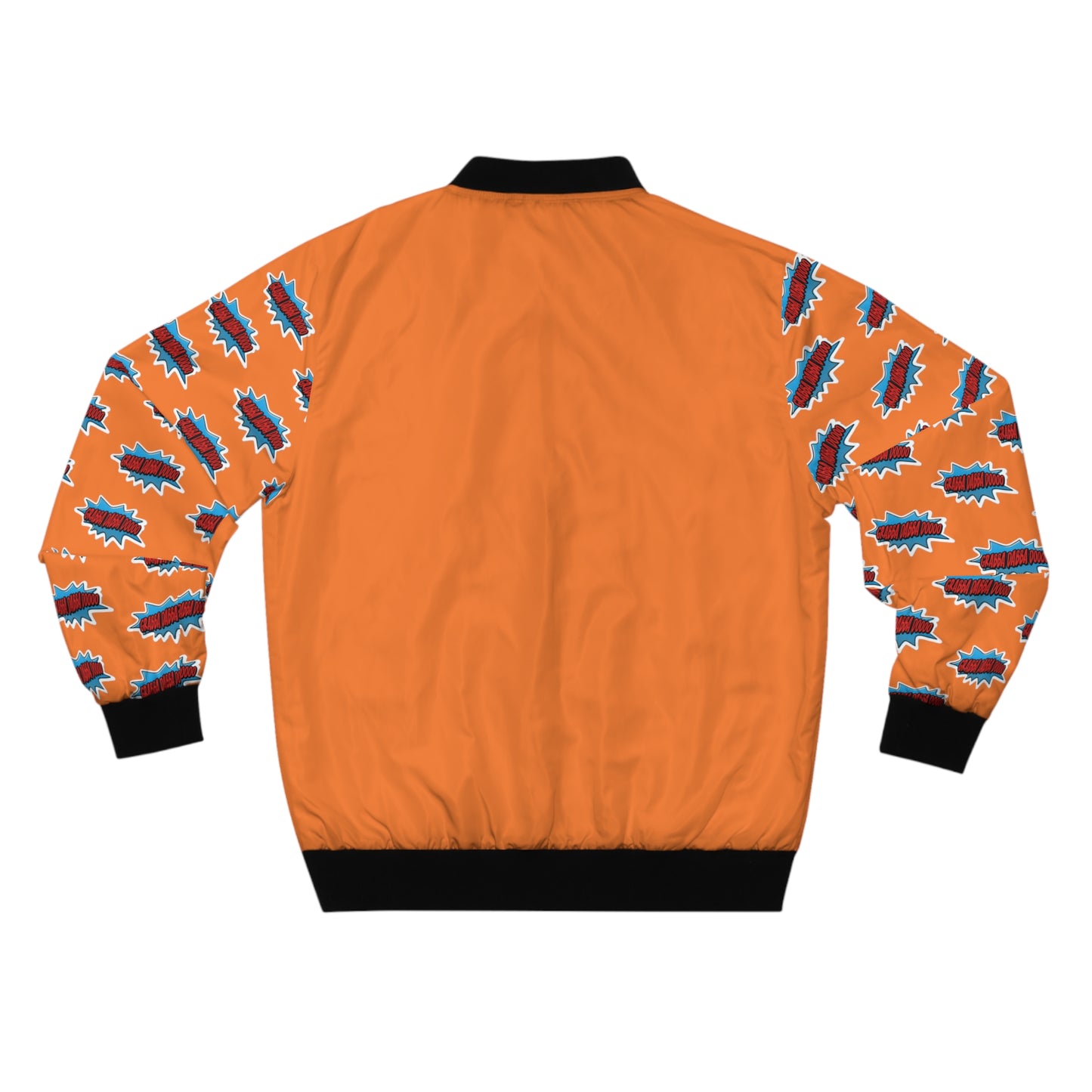 Orange Men's Bomber Jacket - Printed Arms