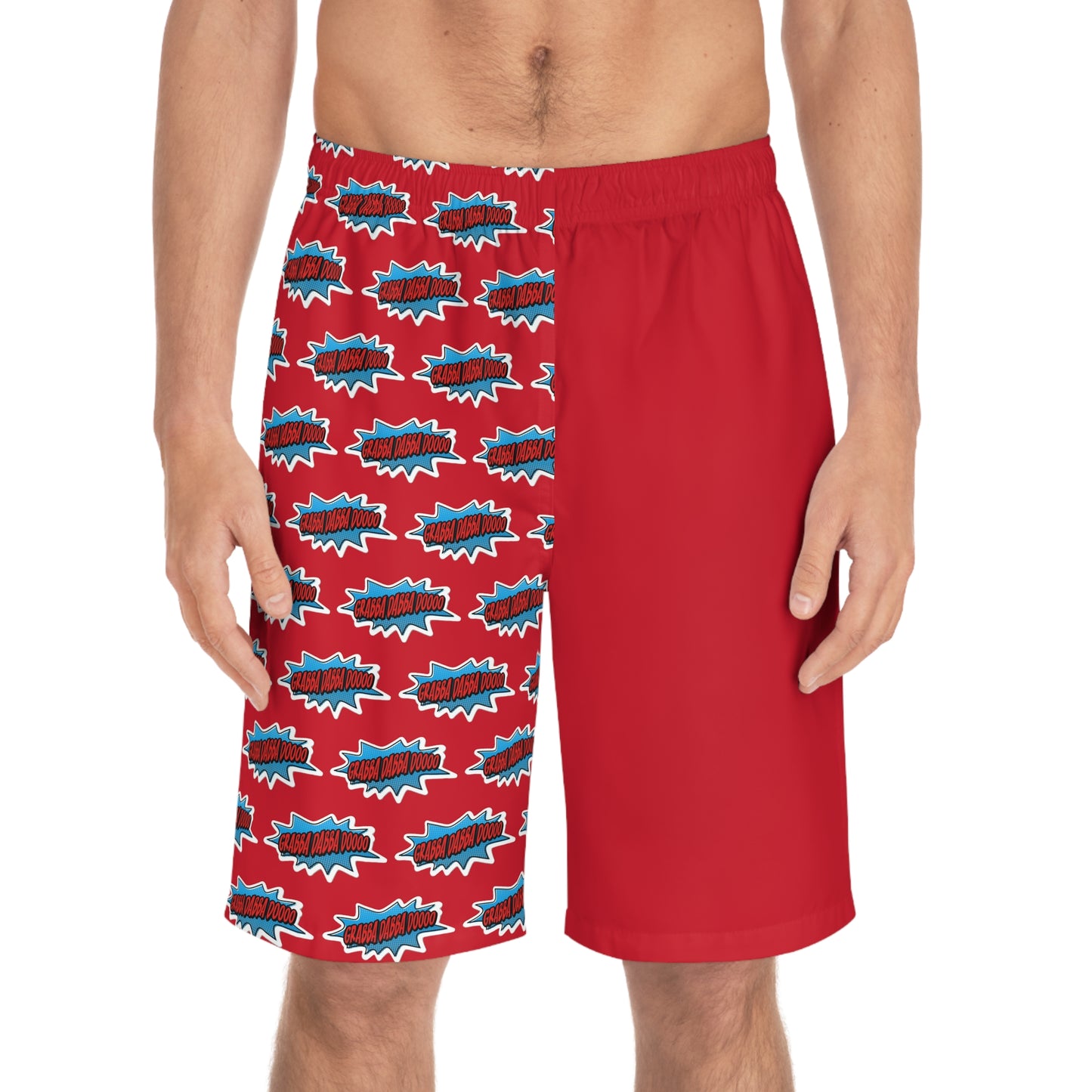 Red Men's Board Shorts