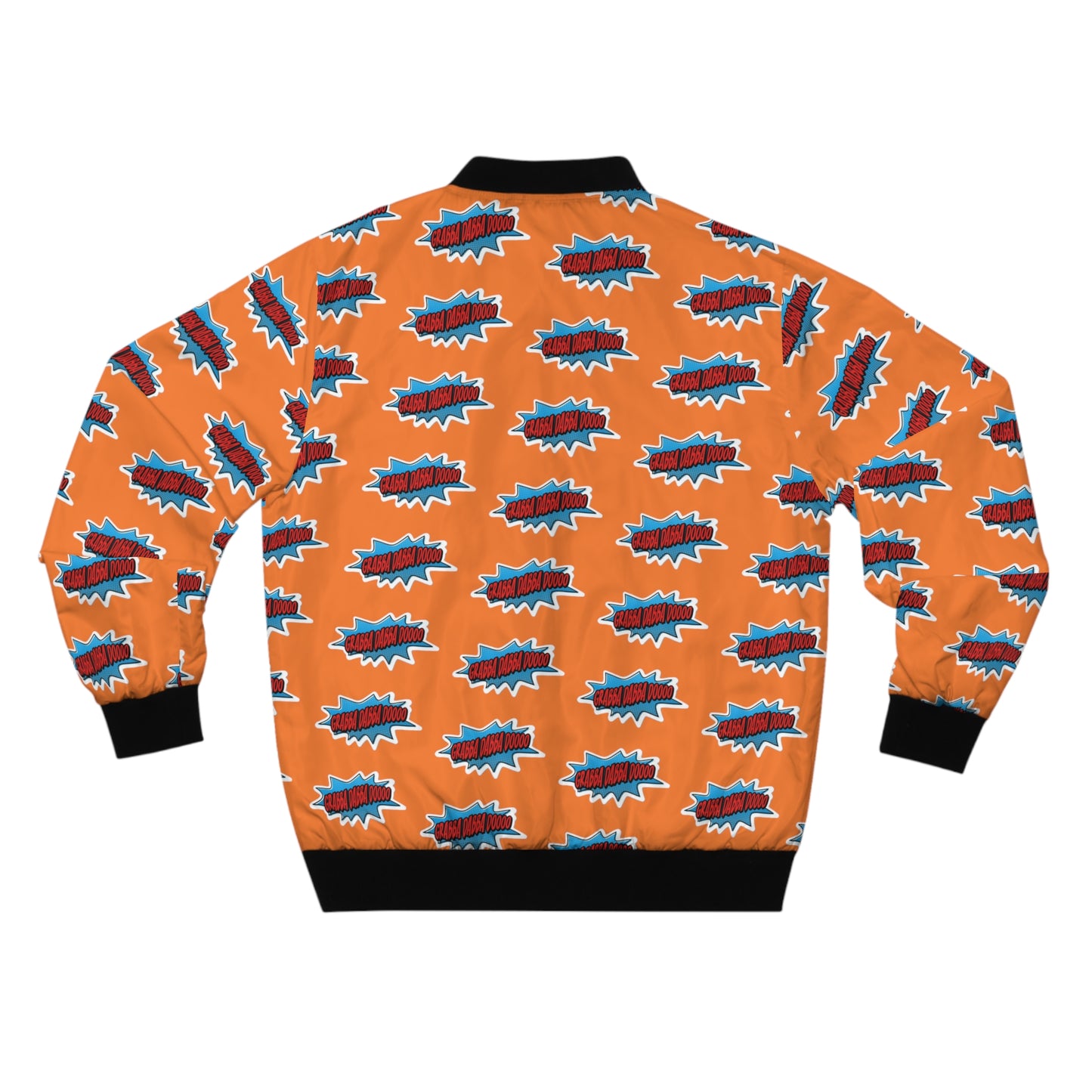 Orange Men's Bomber Jacket - All Over Print