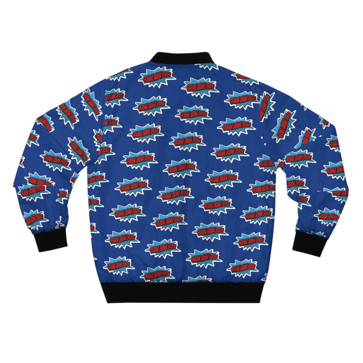 Blue Men's Bomber Jacket - All Over Print