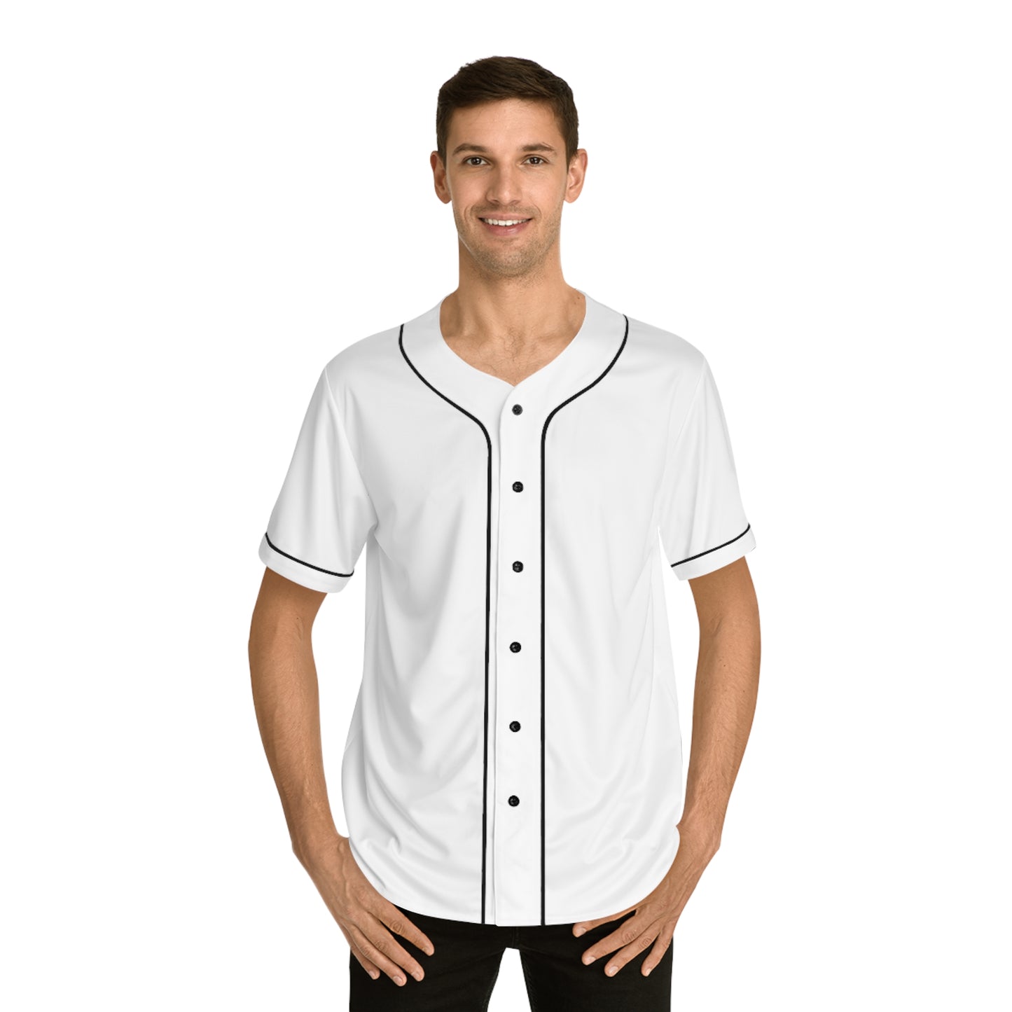 Raw Soul BW Men's Baseball Jersey