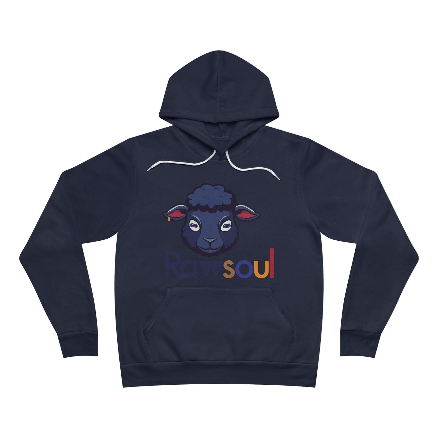 Raw Soul Blue Unisex Fleece Pullover Hoodie