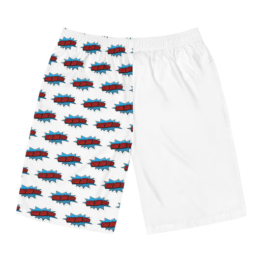 White Men's Board Shorts