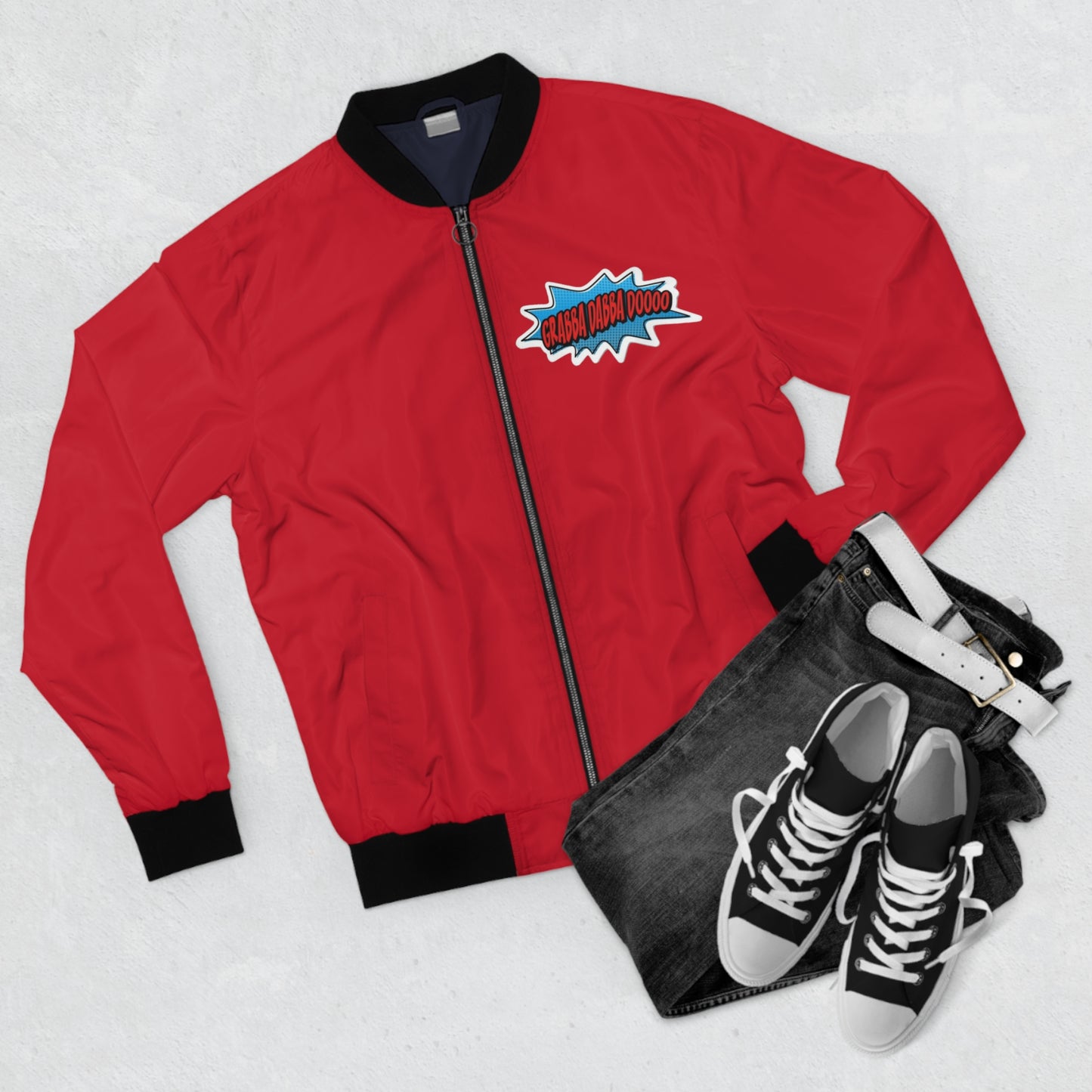 Red Men's Bomber Jacket