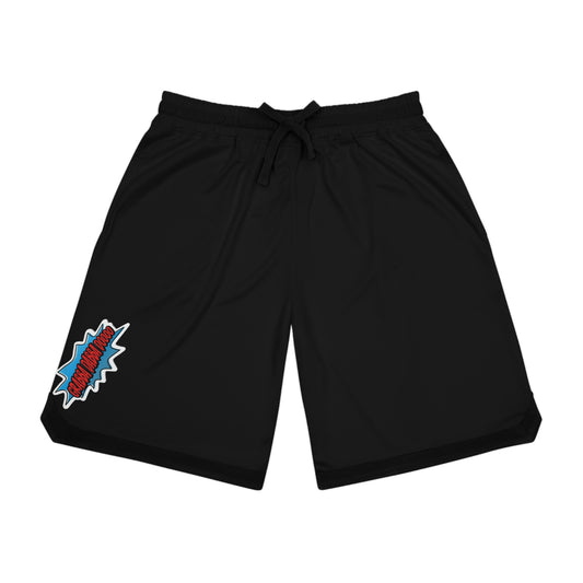 Black Basketball Rib Shorts
