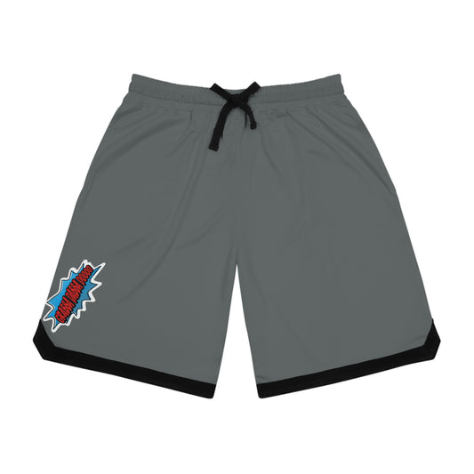 Grey Basketball Rib Shorts