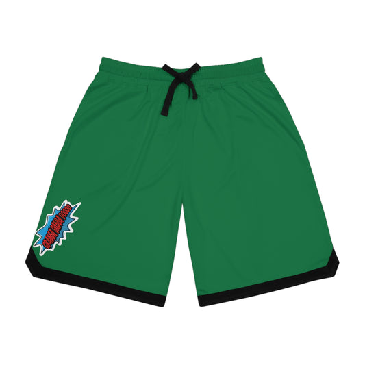 Green Basketball Rib Shorts
