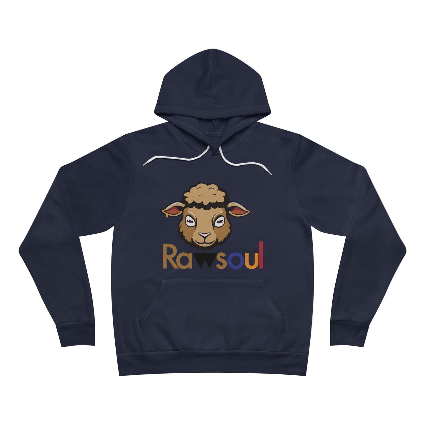 Raw Soul Brown Unisex Fleece Pullover Hoodie