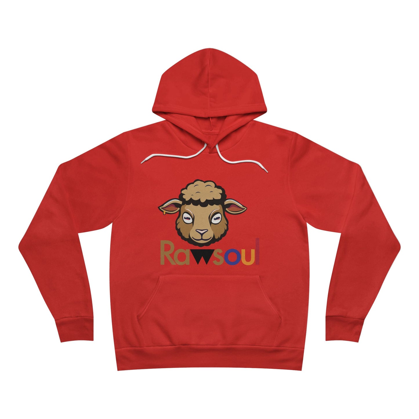 Raw Soul Brown Unisex Fleece Pullover Hoodie